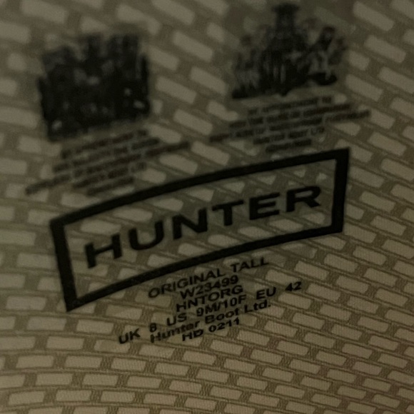 Tall Black Hunter Boots Women’s/ Size:10 - Picture 5 of 5